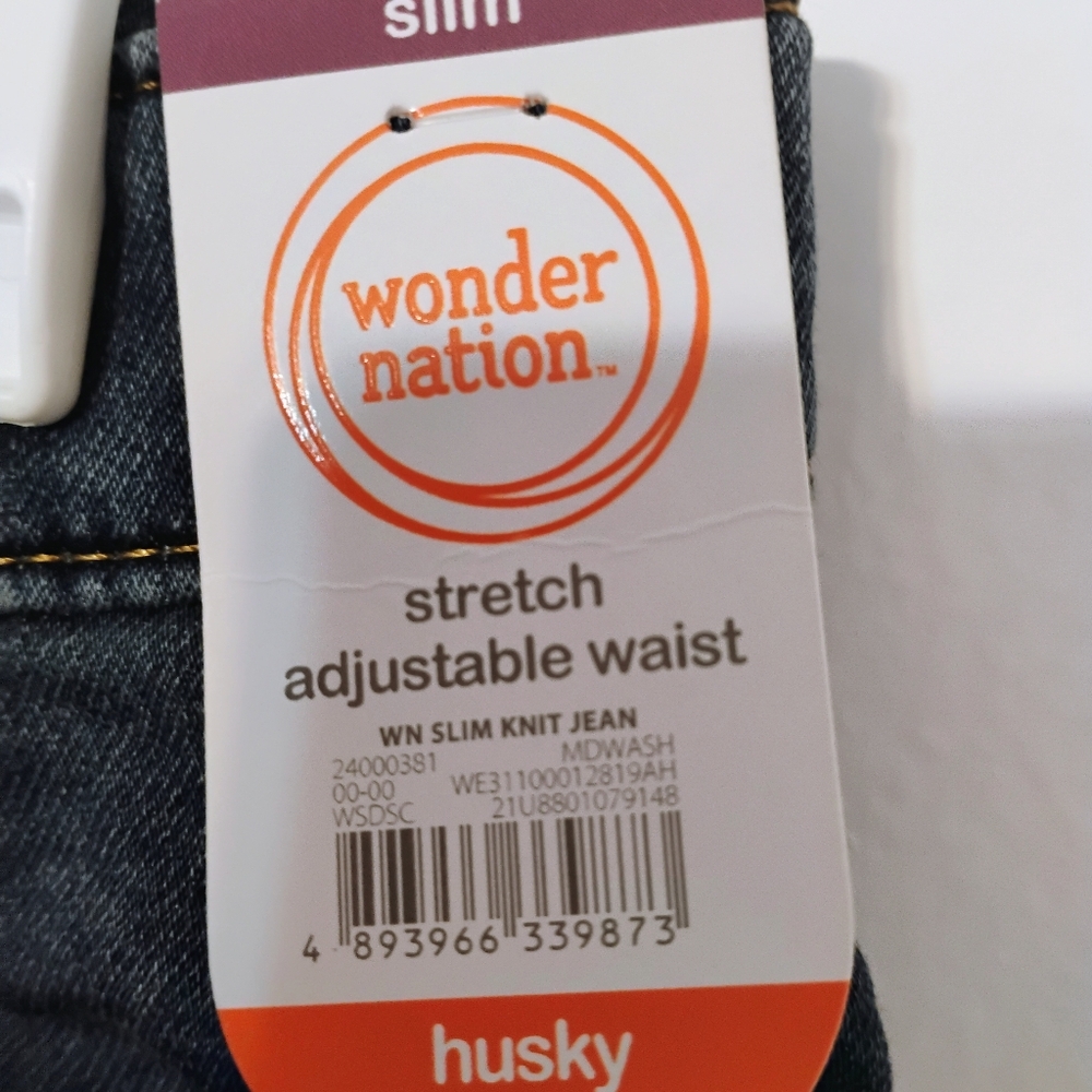 Wonder Nation Kids Stretch Jeans - Dark Blue